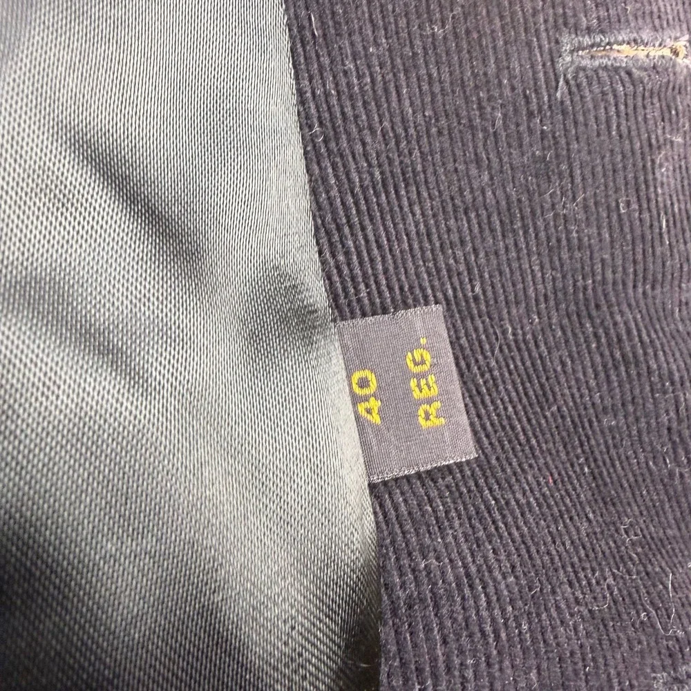 Western Classics Gary Garrett Men Black Corduroy Blazer Western Yoke Elbow Patch